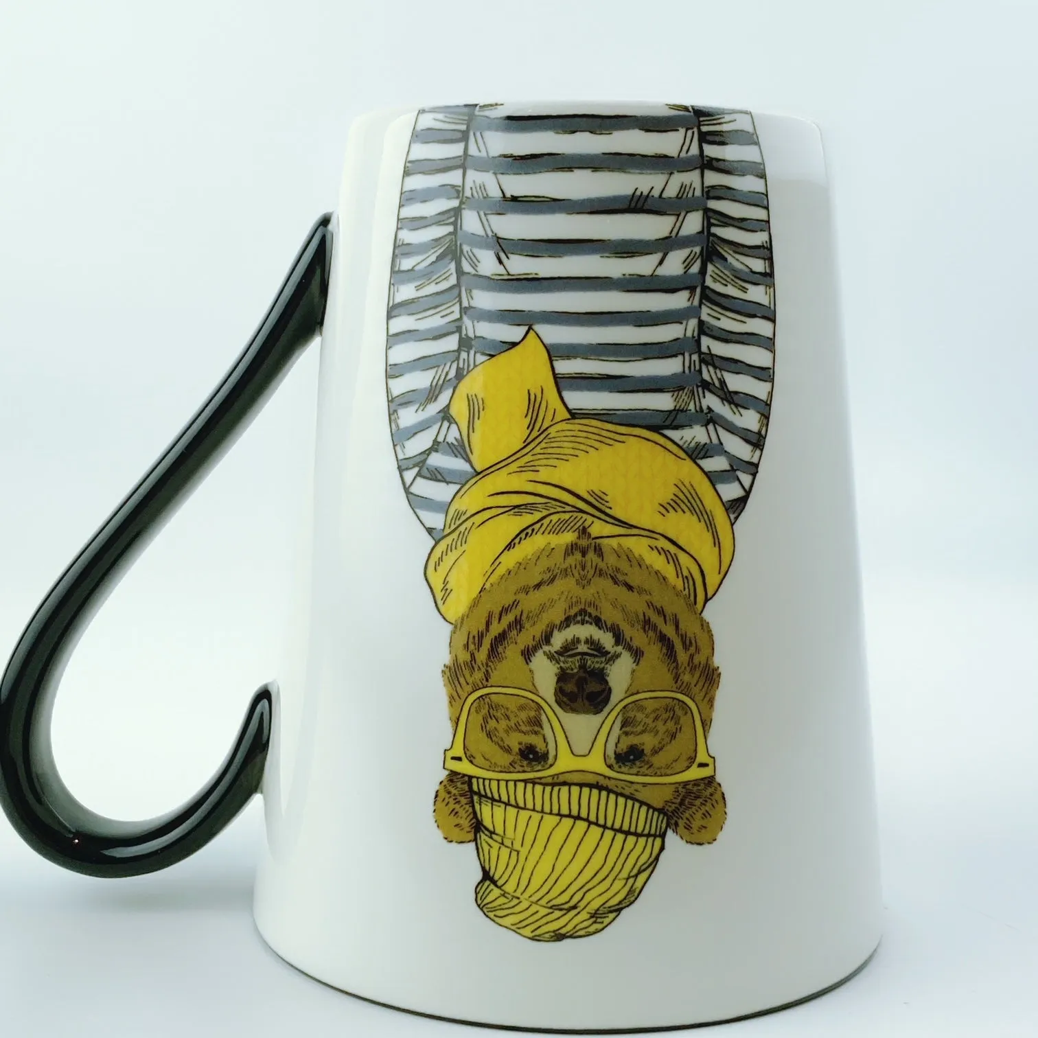 Signature Teddy Bear with Glasses Cup