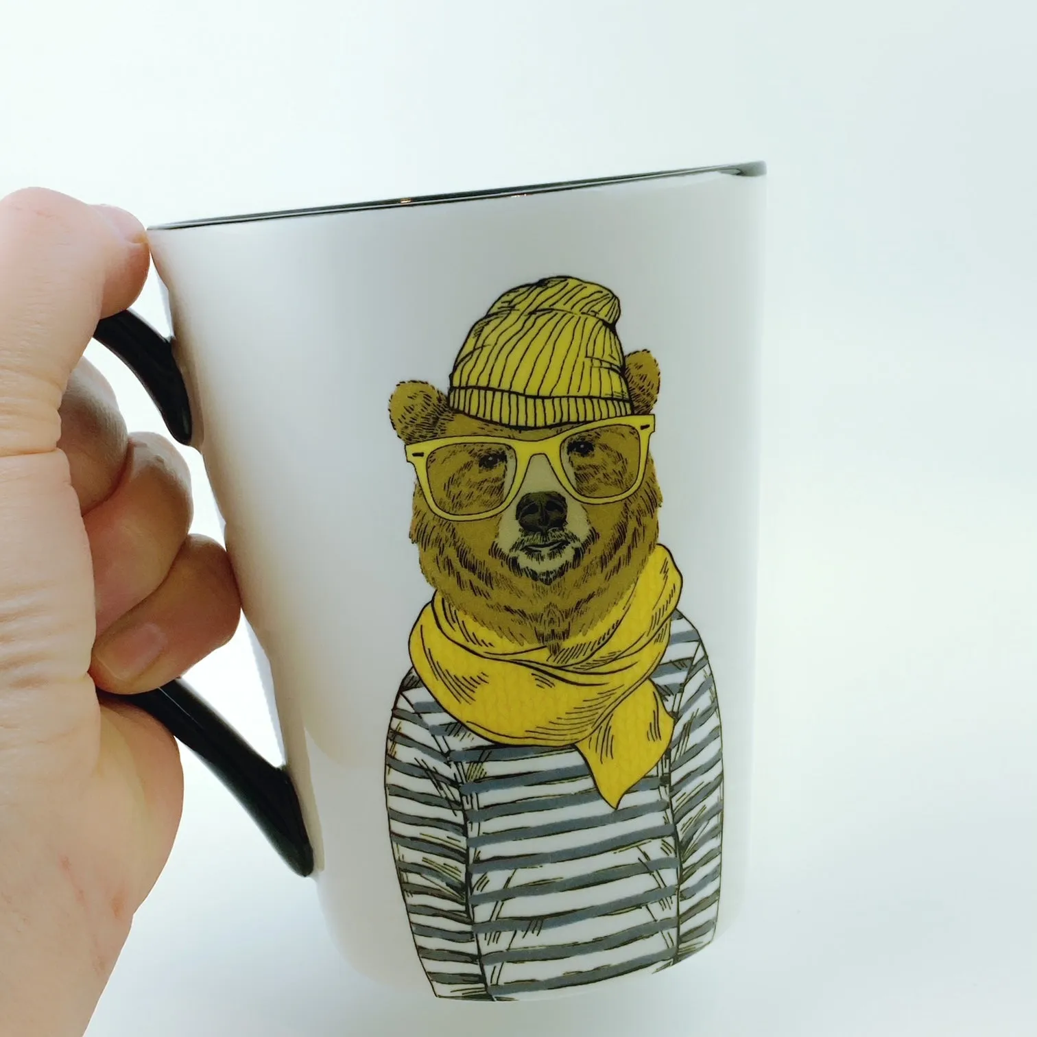 Signature Teddy Bear with Glasses Cup