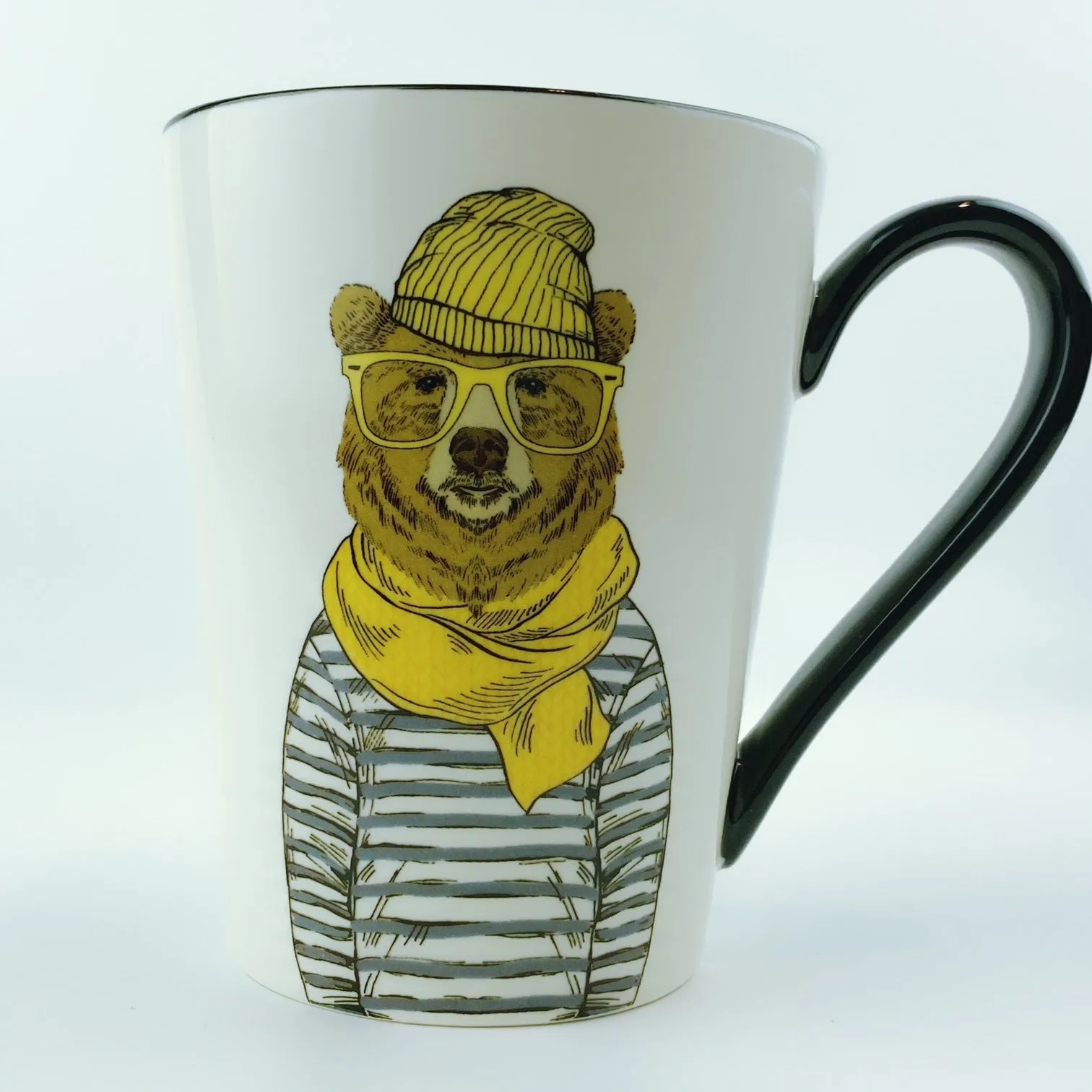 Signature Teddy Bear with Glasses Cup