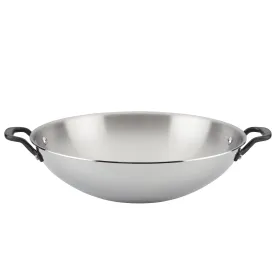Stainless Steel 5-Ply Clad 15-Inch Wok