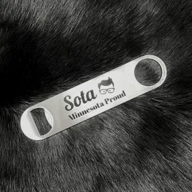 Stainless Steel Paddle Style Bottle Opener