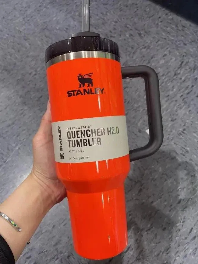 Stanley 2024 New Colors Quencher H2.0 FlowState Tumbler Insulated Thermal Coffee Cup Stainless Steel Travel Mug Large Capacity