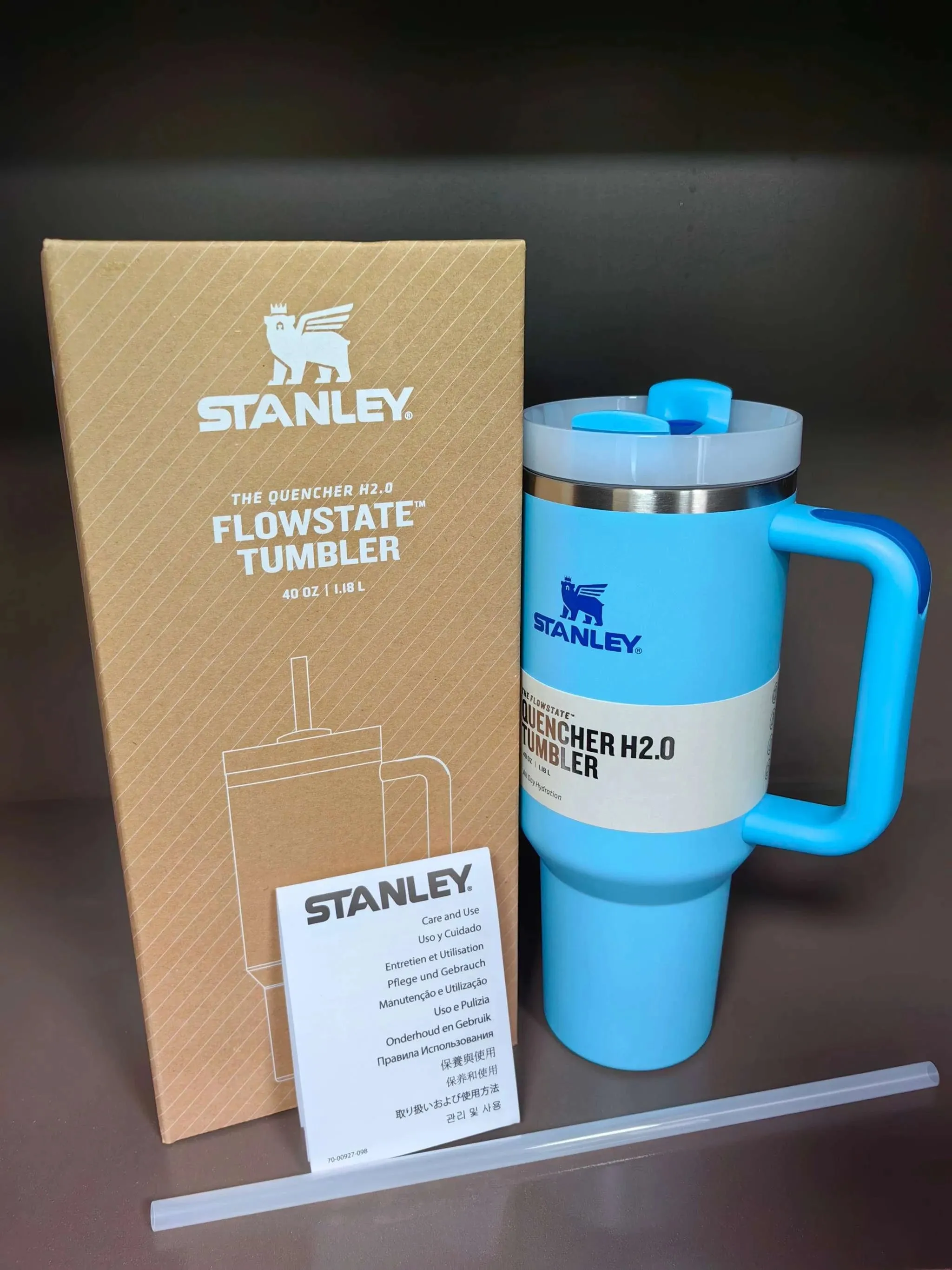 Stanley 2024 New Colors Quencher H2.0 FlowState Tumbler Insulated Thermal Coffee Cup Stainless Steel Travel Mug Large Capacity