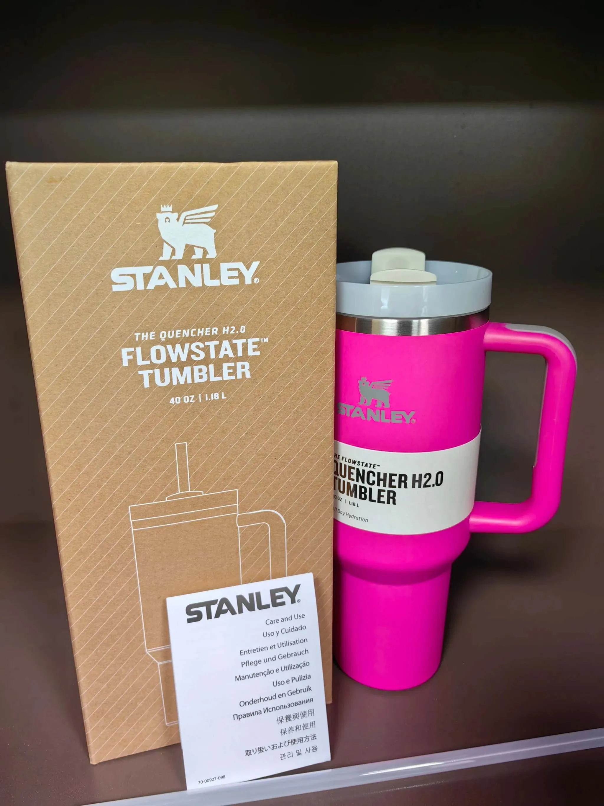 Stanley 2024 New Colors Quencher H2.0 FlowState Tumbler Insulated Thermal Coffee Cup Stainless Steel Travel Mug Large Capacity