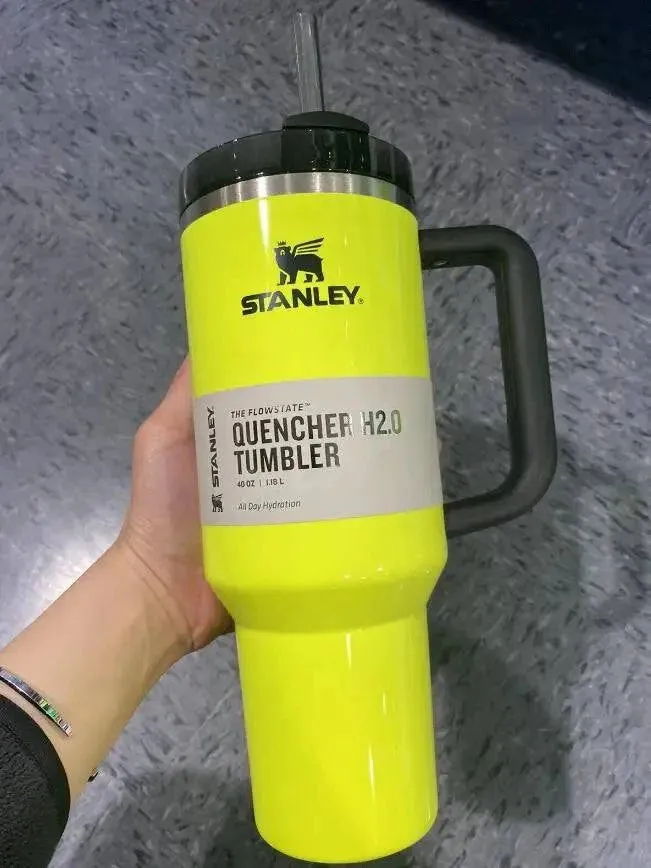Stanley 2024 New Colors Quencher H2.0 FlowState Tumbler Insulated Thermal Coffee Cup Stainless Steel Travel Mug Large Capacity