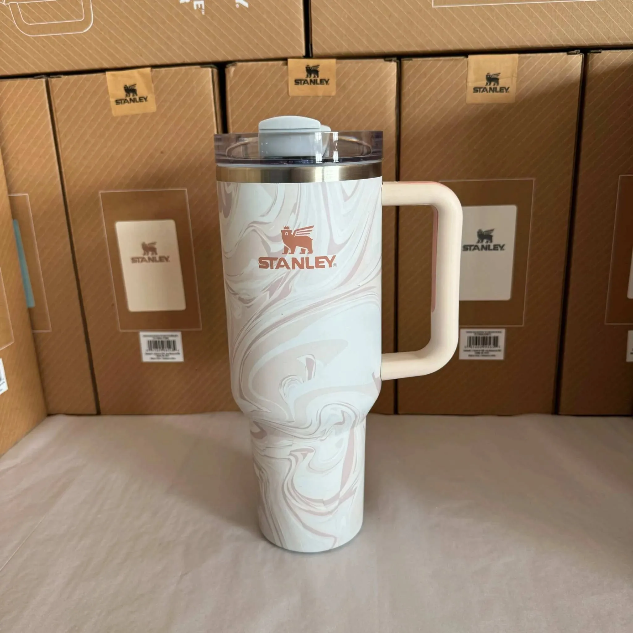Stanley 2024 New Colors Quencher H2.0 FlowState Tumbler Insulated Thermal Coffee Cup Stainless Steel Travel Mug Large Capacity