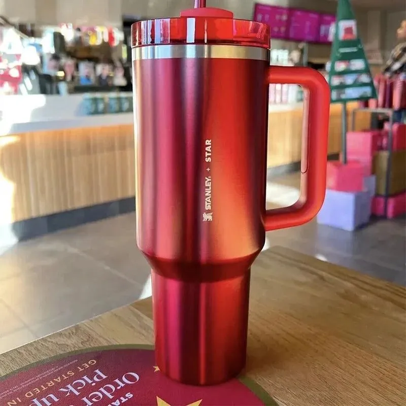 Stanley 2024 New Colors Quencher H2.0 FlowState Tumbler Insulated Thermal Coffee Cup Stainless Steel Travel Mug Large Capacity