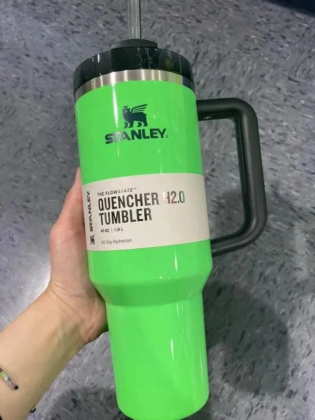 Stanley 2024 New Colors Quencher H2.0 FlowState Tumbler Insulated Thermal Coffee Cup Stainless Steel Travel Mug Large Capacity
