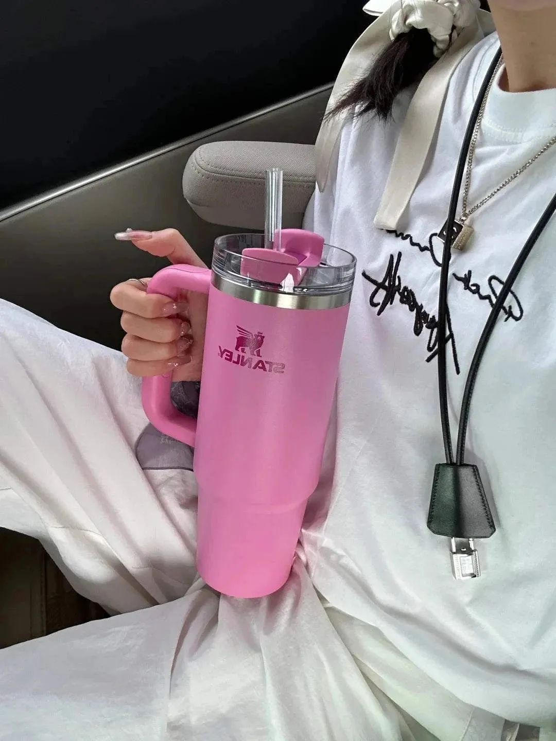 Stanley 2024 New Colors Quencher H2.0 FlowState Tumbler Insulated Thermal Coffee Cup Stainless Steel Travel Mug Large Capacity