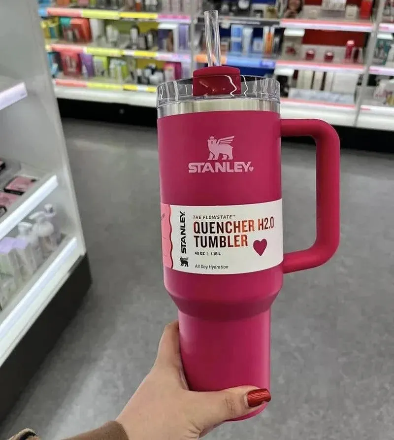 Stanley 2024 New Colors Quencher H2.0 FlowState Tumbler Insulated Thermal Coffee Cup Stainless Steel Travel Mug Large Capacity