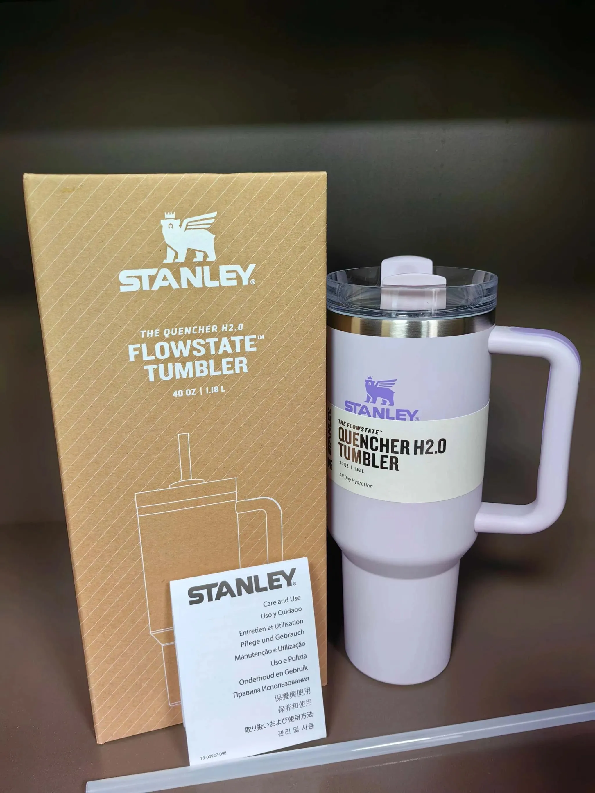 Stanley 2024 New Colors Quencher H2.0 FlowState Tumbler Insulated Thermal Coffee Cup Stainless Steel Travel Mug Large Capacity