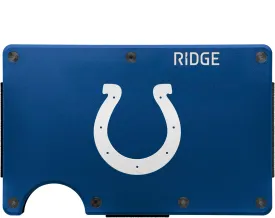 The Ridge NFL Edition, Mens Minimalist Aluminum Metal Wallet - Rfid Blocking, Elastic, Slim Front Pocket Credit Card Holder with Both Cash Strap and an additional Money Clip