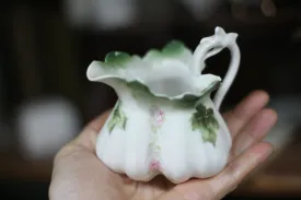 Vintage Floral Leaves Porcelain Dish