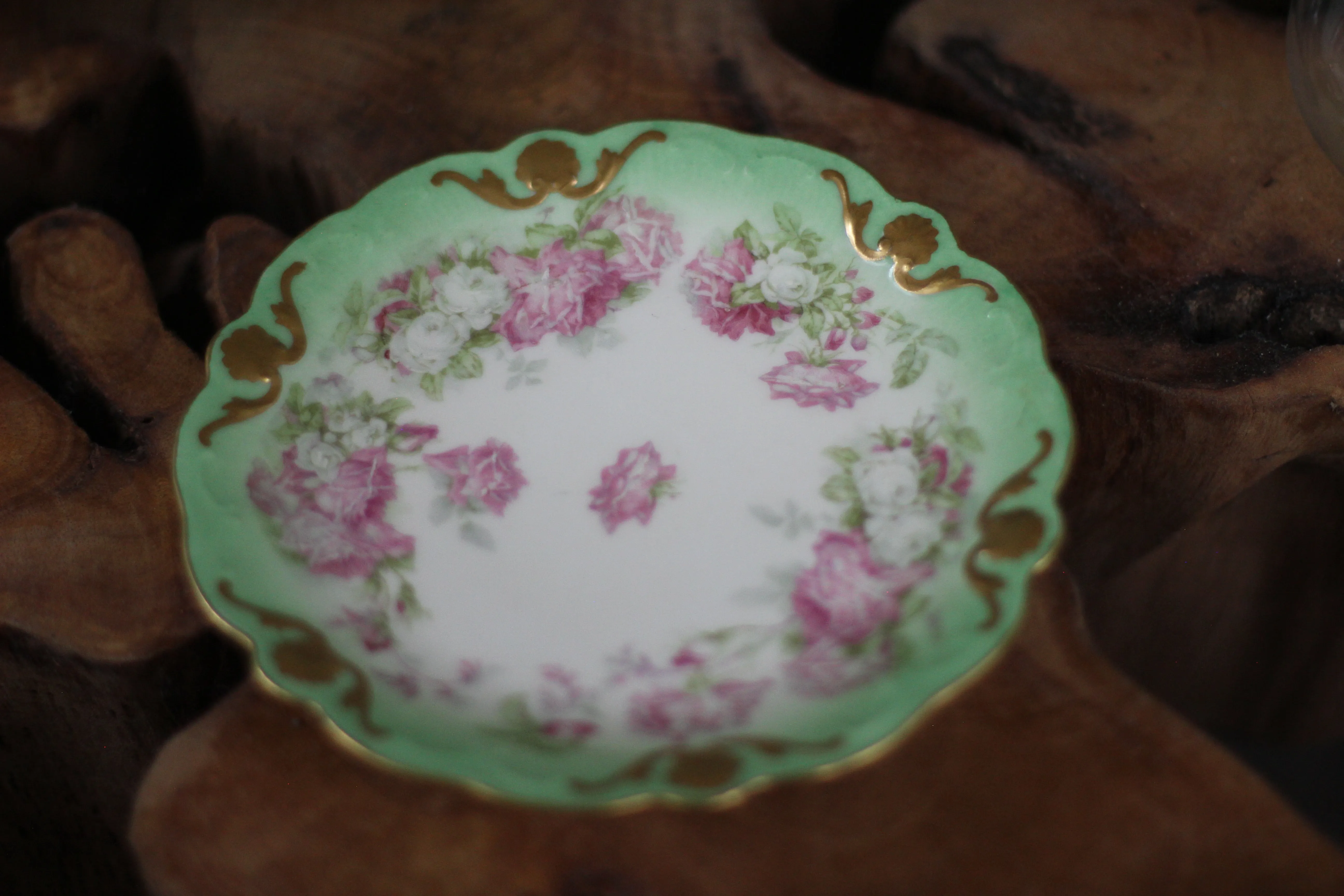 Vintage Limoges France Floral Porcelain Plate