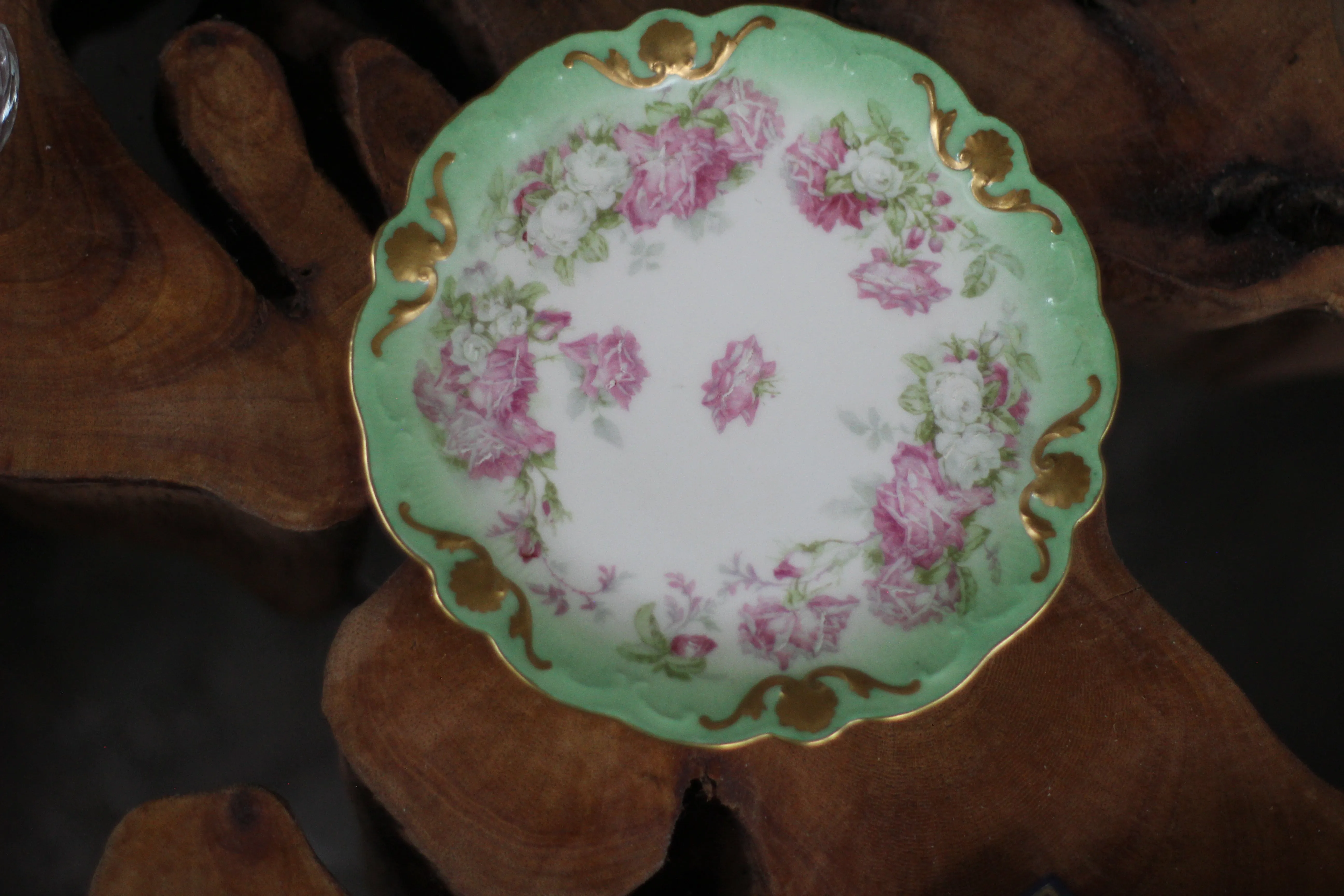 Vintage Limoges France Floral Porcelain Plate