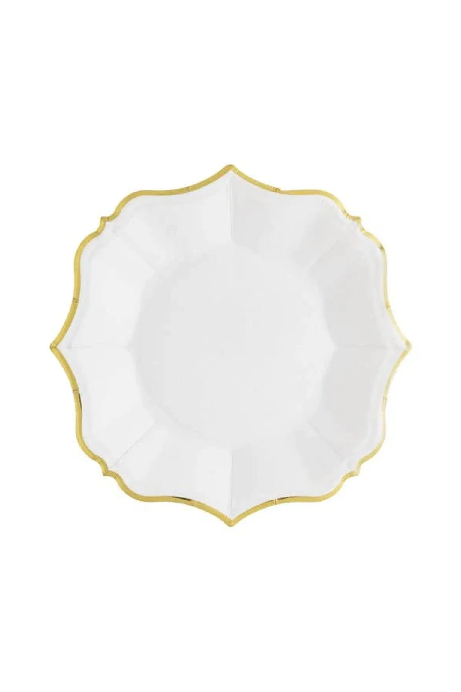 White Linen Dessert Plates