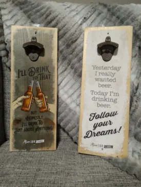 Wood Graphic Bottle Opener