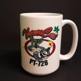 WWII PT-728 Thomcat Boat Logo Ceramic Mug